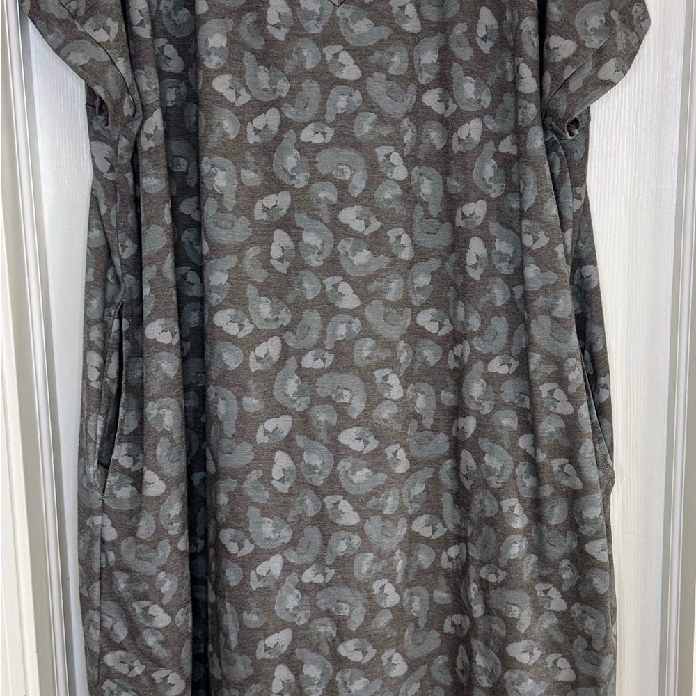 Gray/Blue animal print Dress